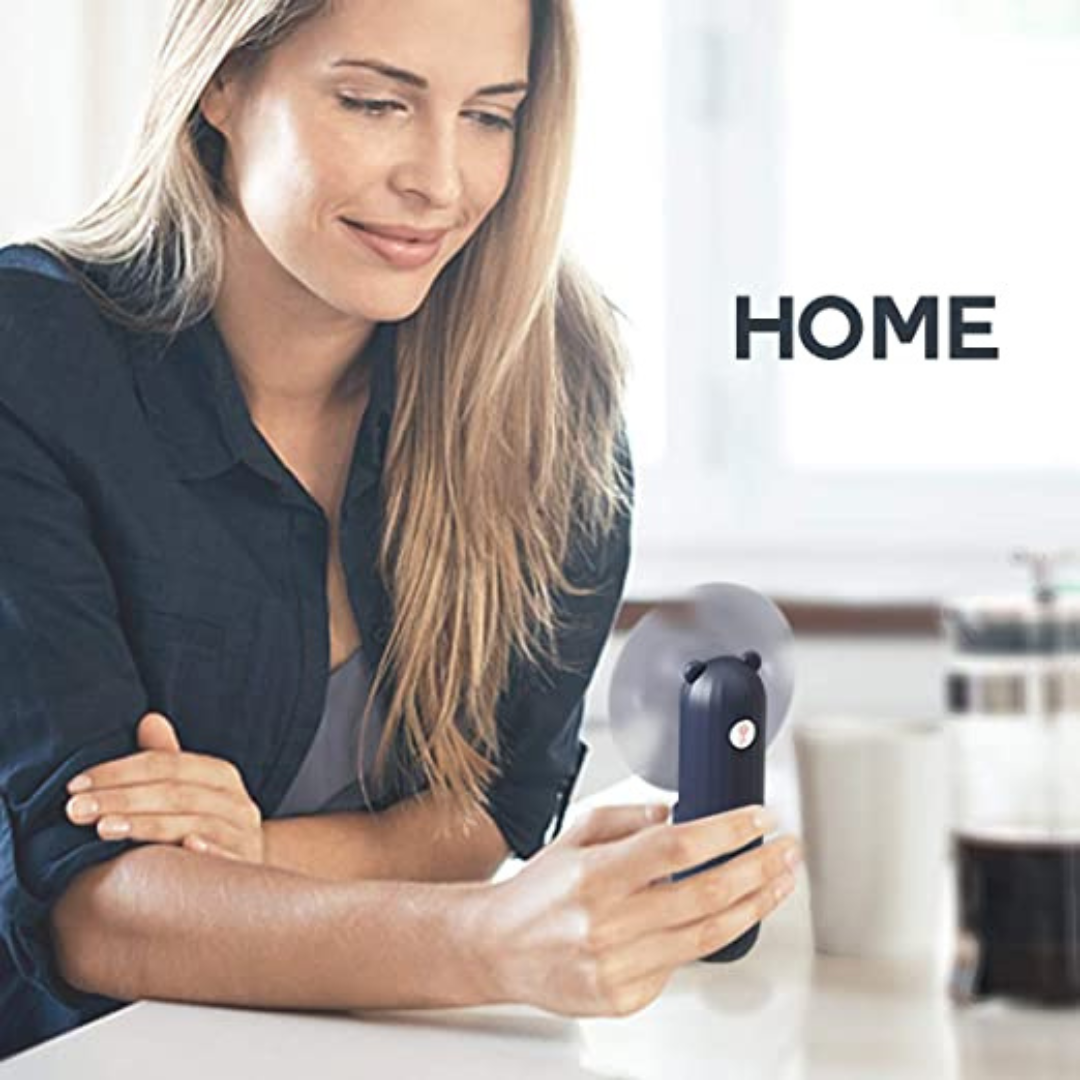 Handheld Portable Mini Fan USB Rechargeable White