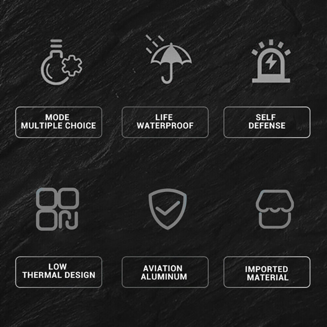 Outdoor Cob Strong Light Waterproof Handheld Flashlight USB Rechargeable