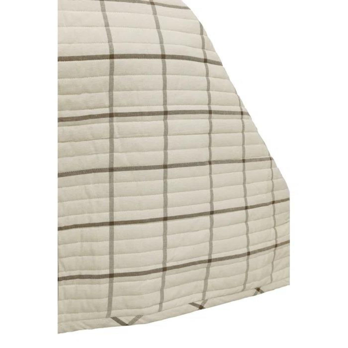Anwari Cotton Sateen Plaid Coverlet Set