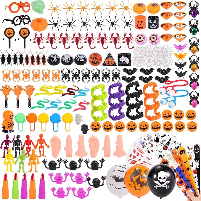 180 pcs Halloween Party Toys Assortment for Kids