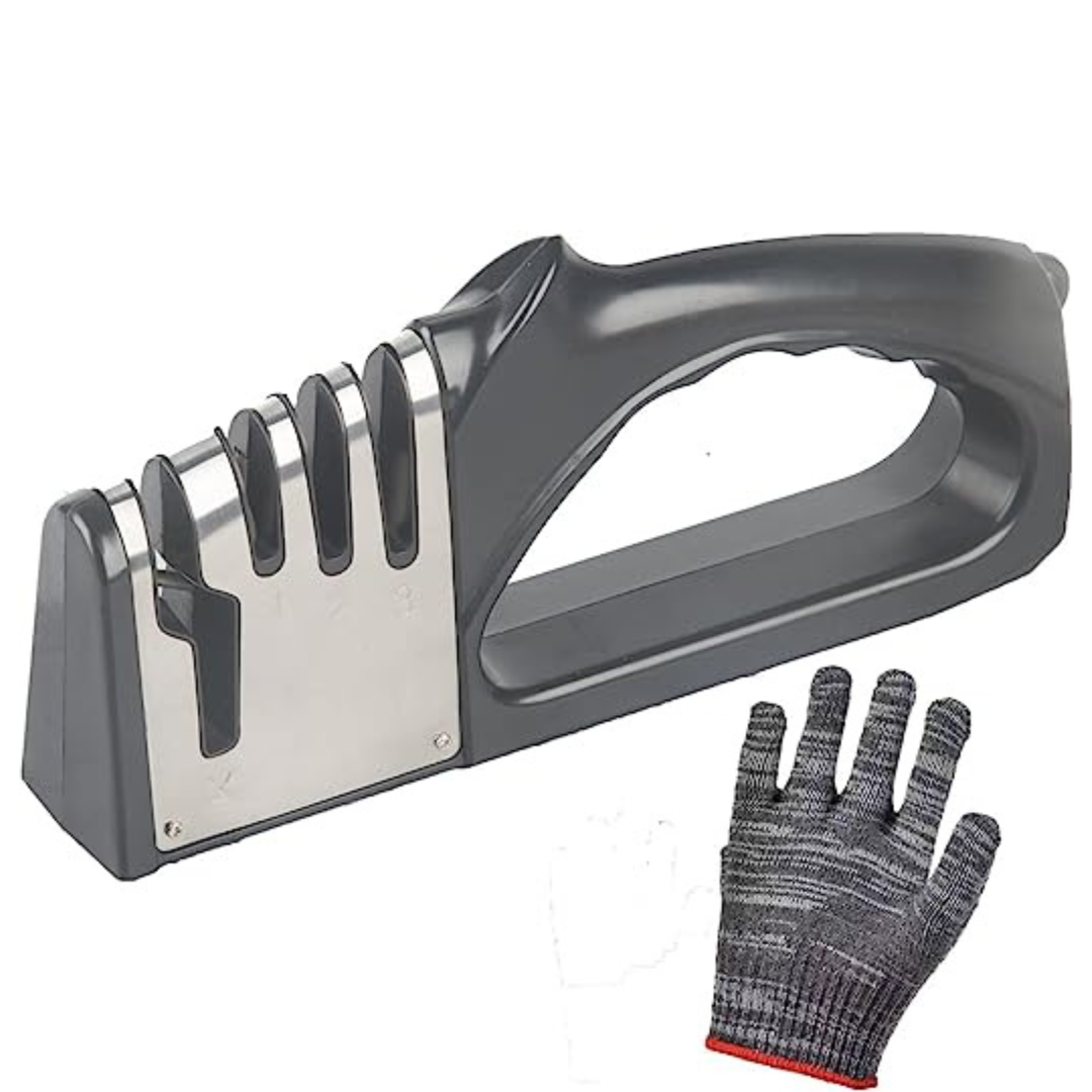 4-in-1 Manual Professional Chef's Kitchen Knife Sharpener