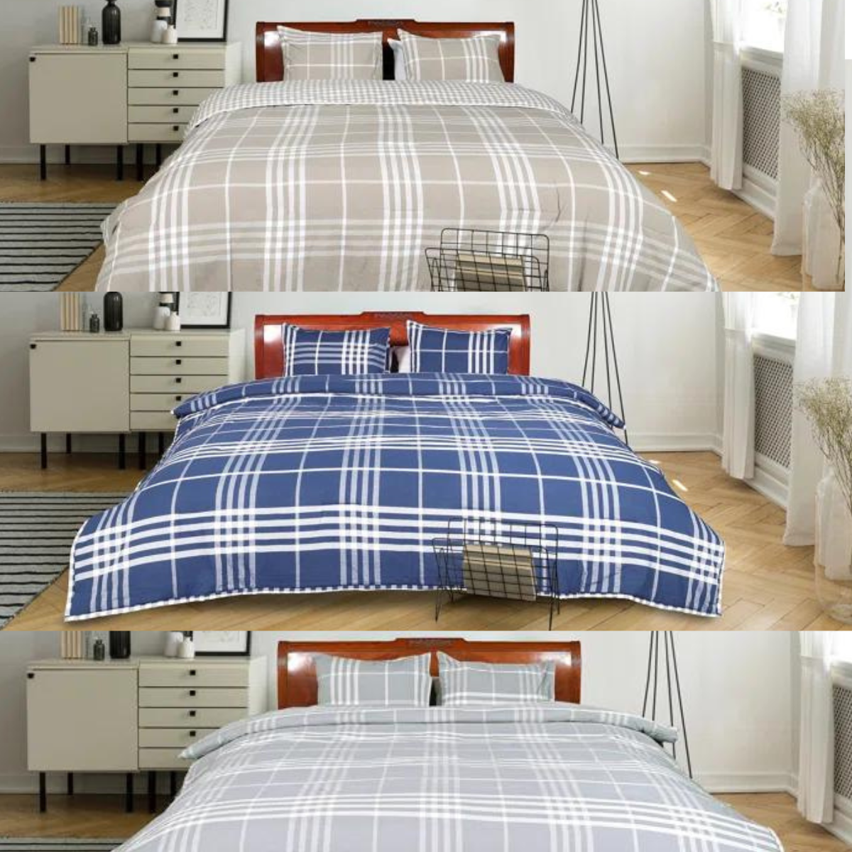 Kuldar Standard Cotton Reversible Comforter Set