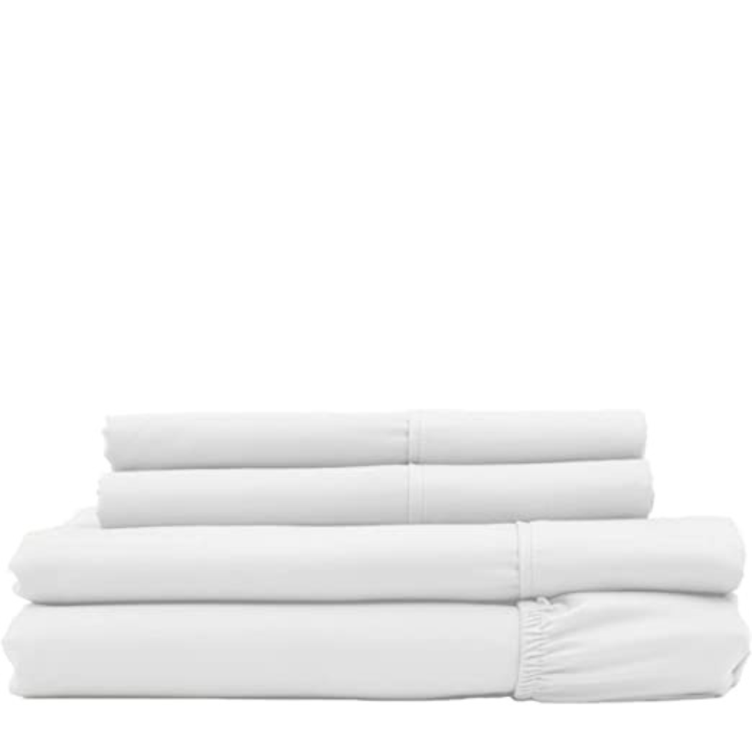 Cozcot 100% Cotton Sheet Set 3/4 Piece Set 300 Thread Count Sateen Weave