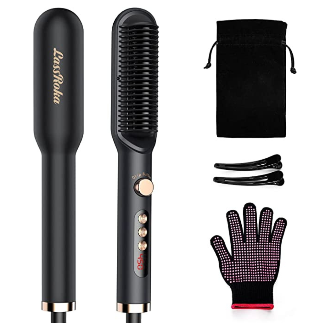 LassRoka Negative Ion Hair Straightener Comb