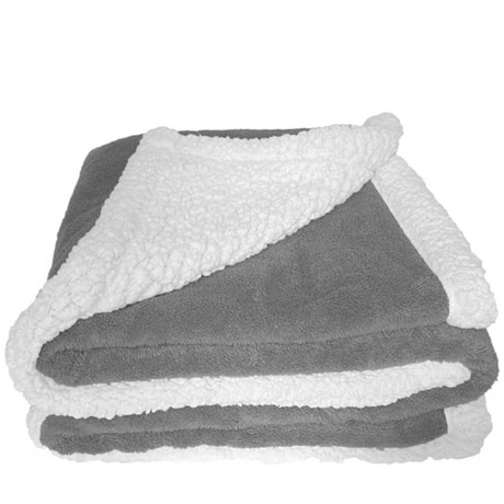 Cozcot Reversible Sherpa Fleece Flannel Throw Blanket