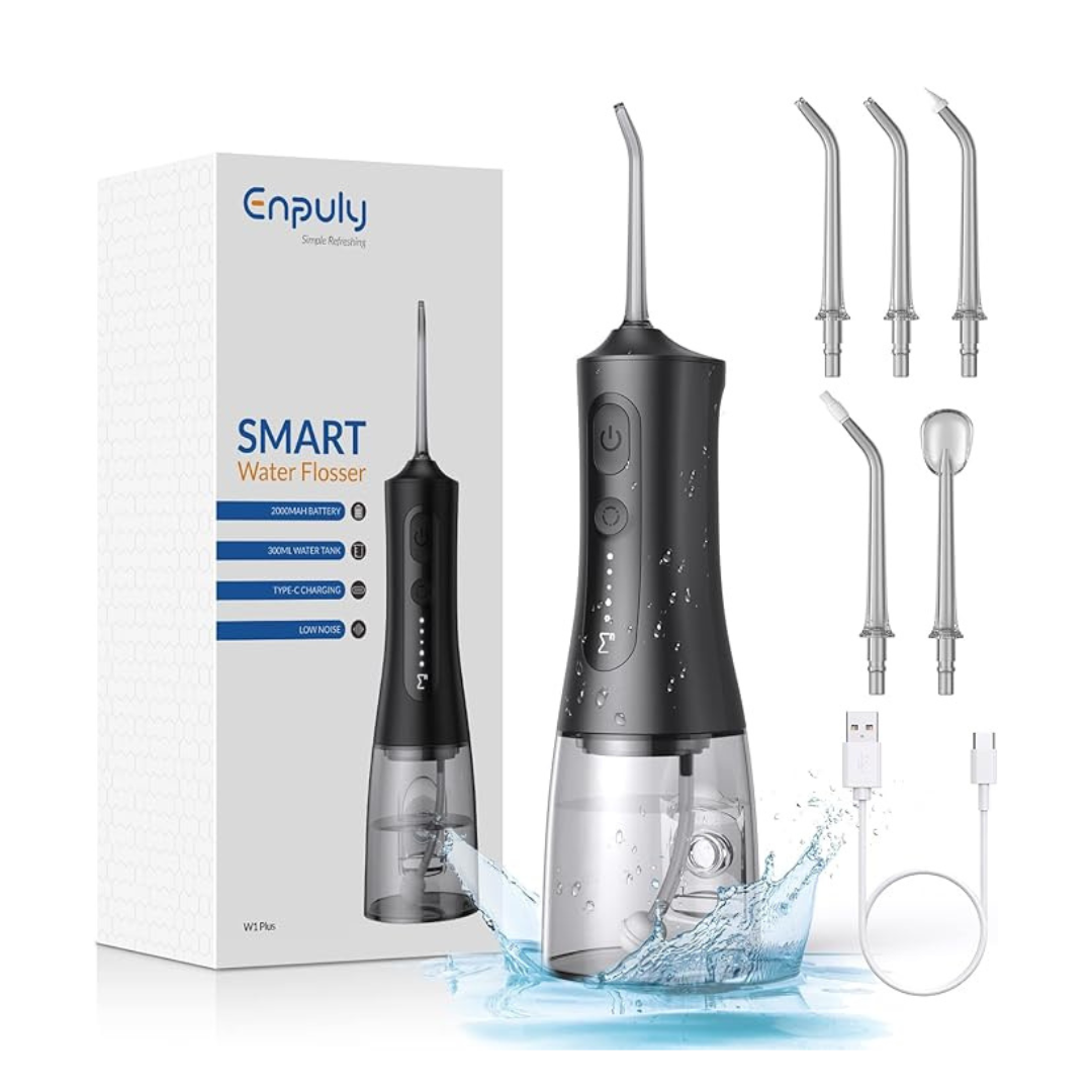 Portable Cordless Water Flosser Waterproof and Rechargeable 300ml