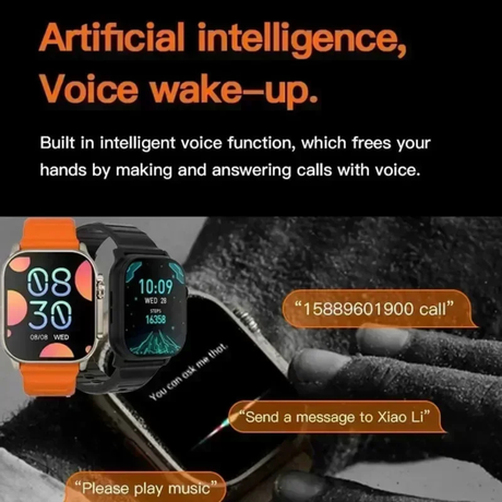 S100 Ultra 2 Smartwatch 7 IN 1 Watch Straps 2.2 HD Amoled Circular Screen with Protective Case