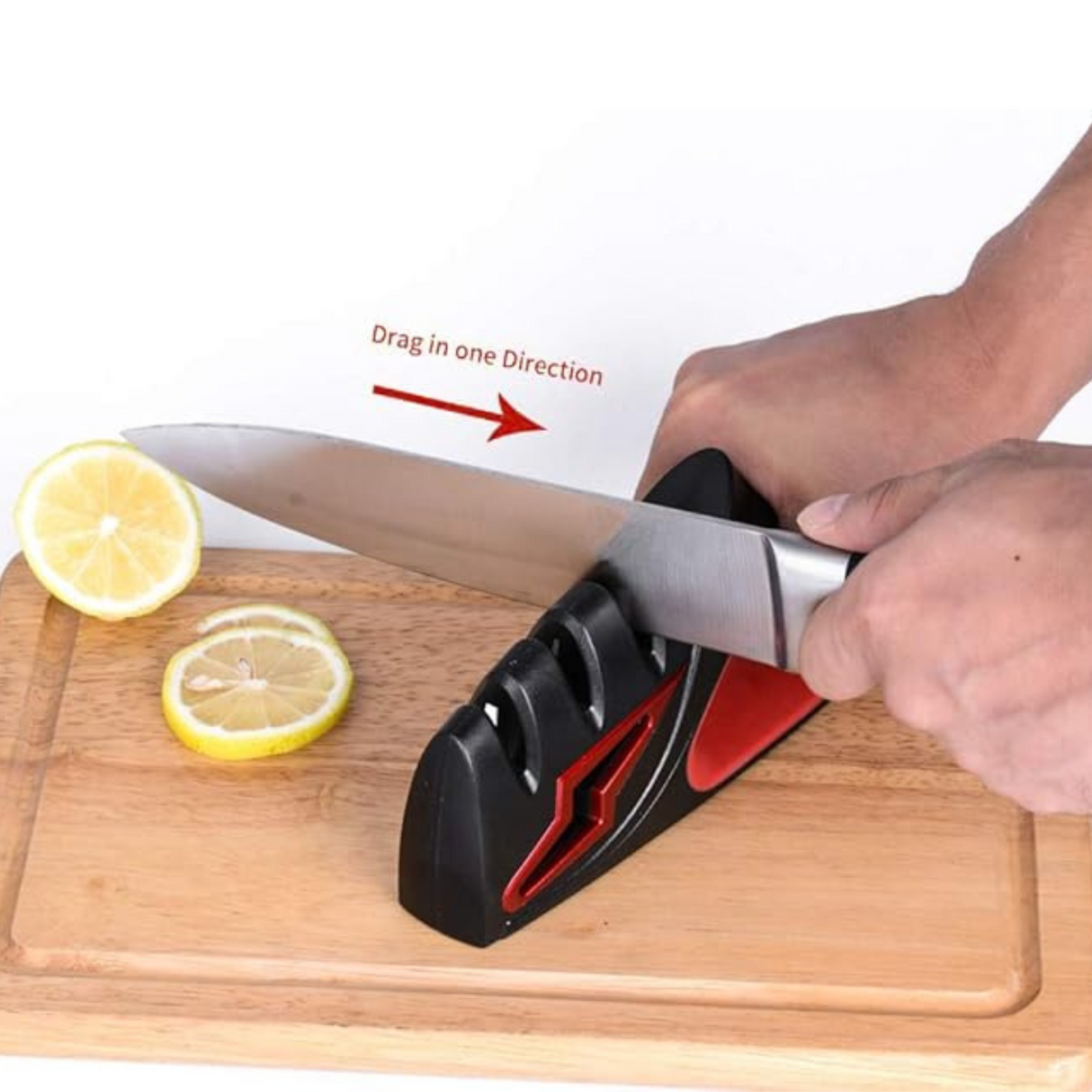 4 in 1 Professional Kitchen Diamond Ceramic Steel Scissors and Knife Sharpener