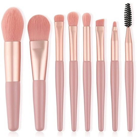 8 Piece Professional Synthetic Makeup Brush Set with Case