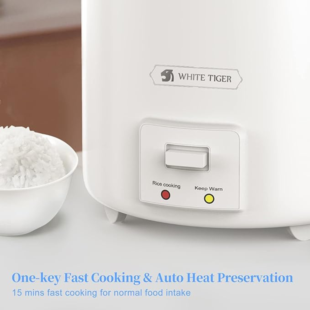 1 Liter White Tiger Mini Electric Rice Cooker