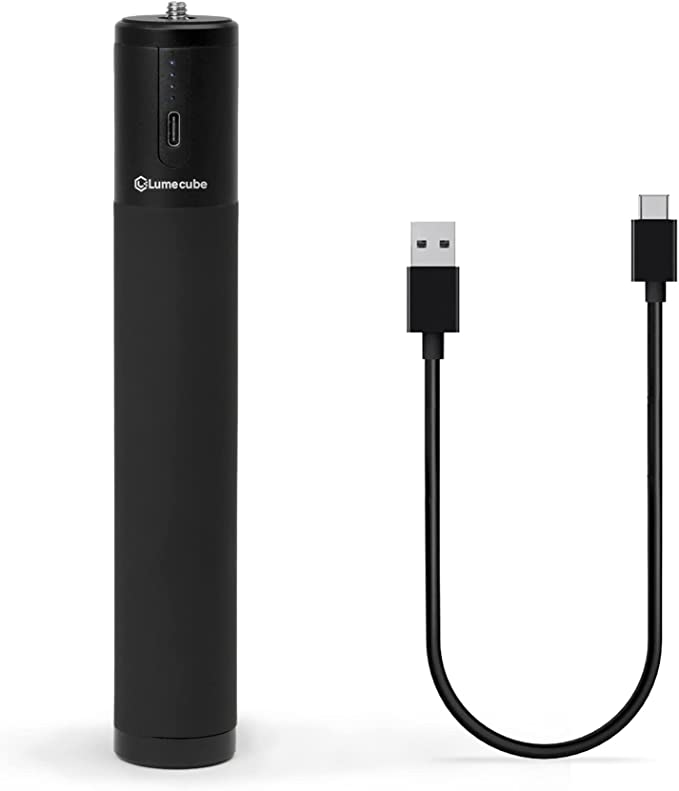 LUME CUBE Power Bank Grip | Portable Charger Handle for DSLR Camera, LED Lights, iPhone, Smartphones & GoPro