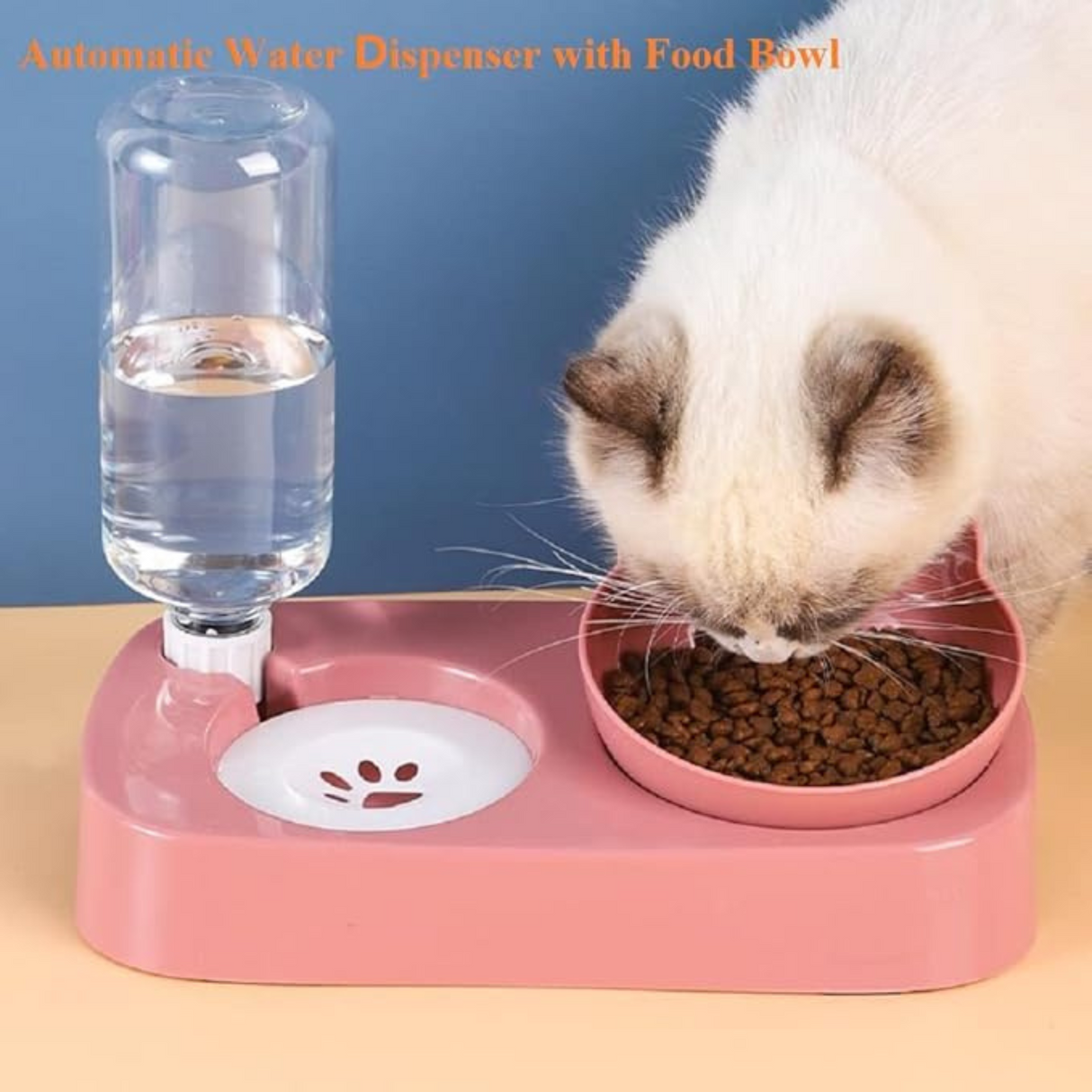 2-in-1 Pet Food Bowl and Water Bottle Set