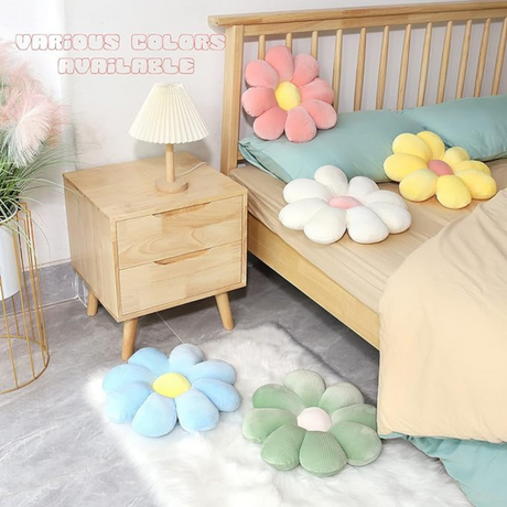 Daisy Shaped Soft Throw Pillows