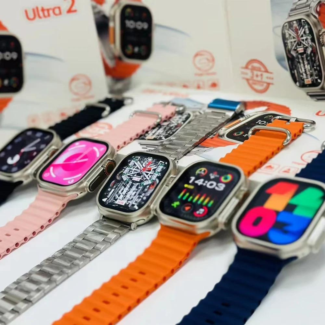 Z87 Ultra 2 Smart Watch IP68 NFC Waterproof with 3 Interchangeable Straps