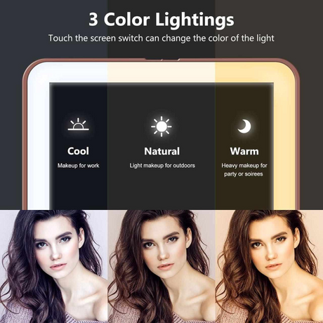 LED Rechargeable Portable Makeup Mirror