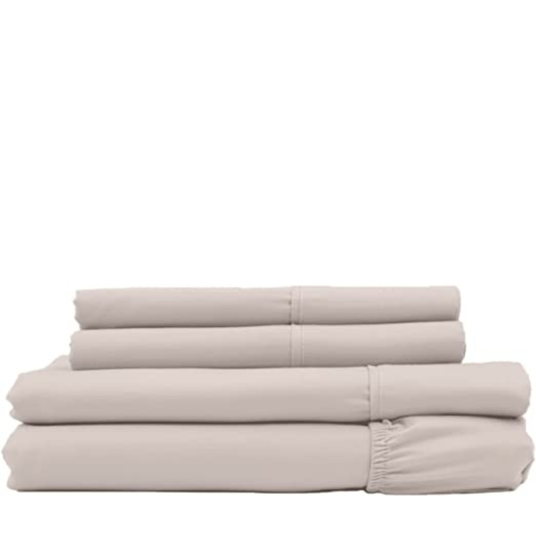 Cozcot 100% Cotton Sheet Set 3/4 Piece Set 300 Thread Count Sateen Weave