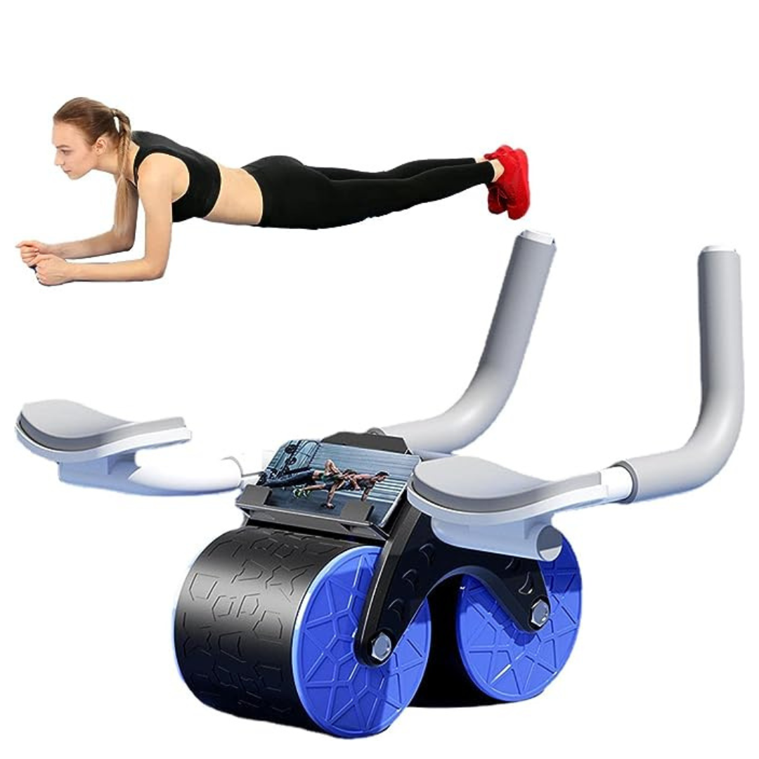 Ab Core Strength Training Wheels with Elbow Support
