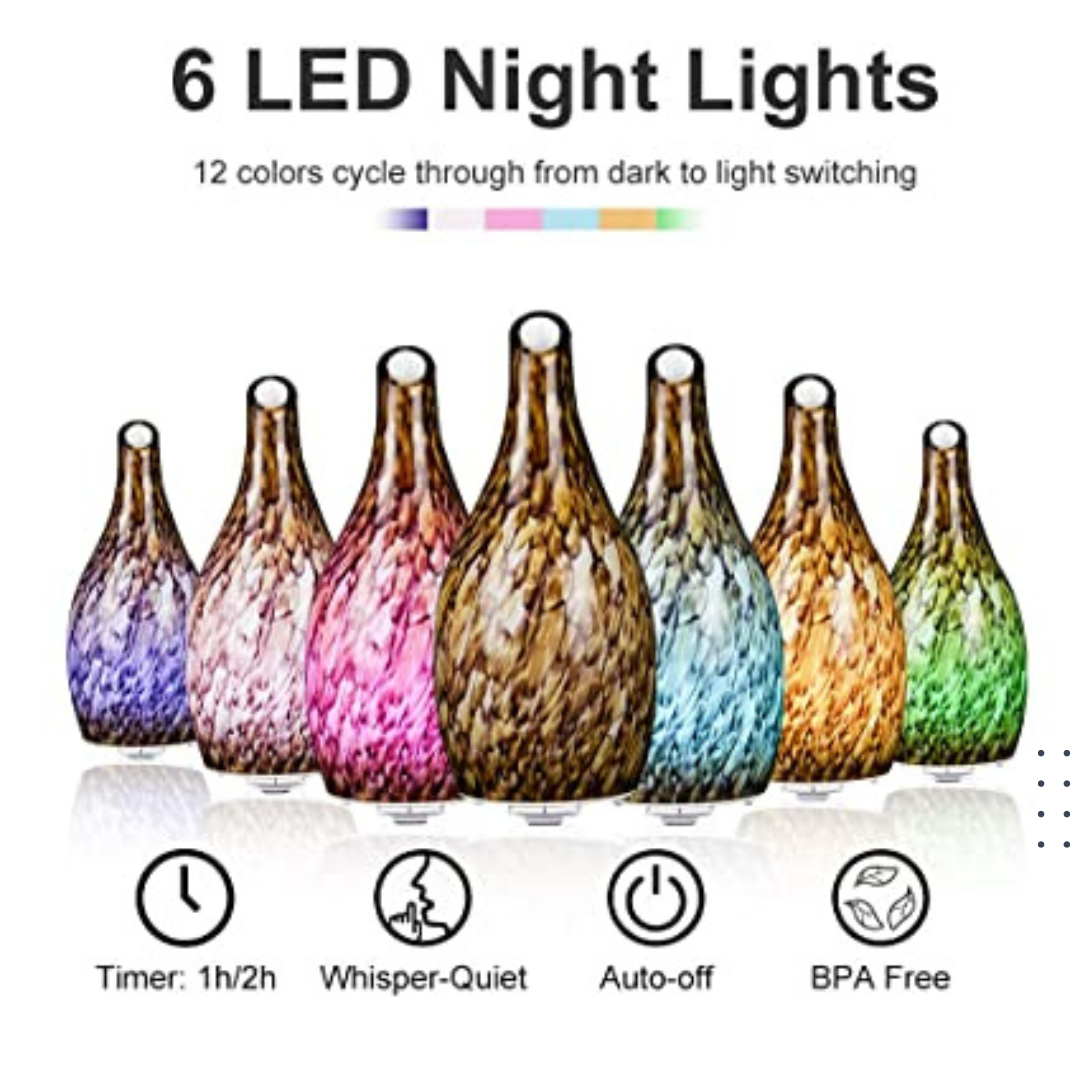 Essential Oil Diffuser Ultrasonic Cool Mist Humidifier