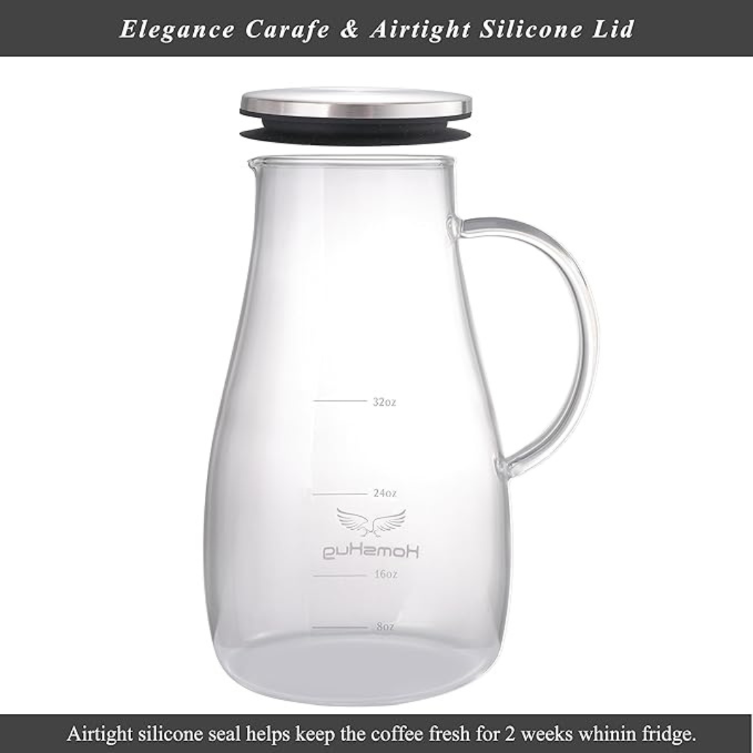 HomsHug Cold Brew Iced Coffee Maker and Tea Infuser 1000ml