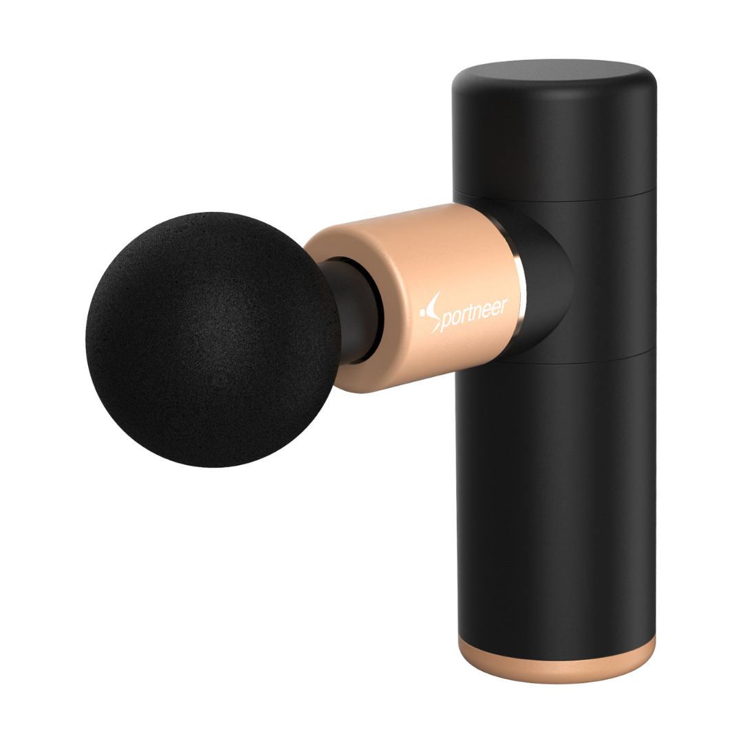 Sportneer G3 Mini Portable Massage Gun, Black/Gold