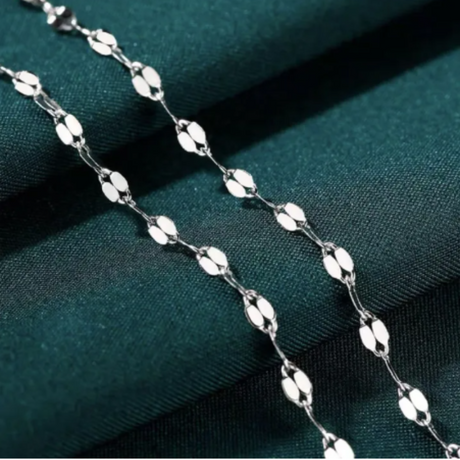 Lip Chain Necklace Stainless Steel