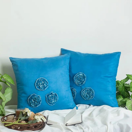 Floral Polyester Throw Pillow