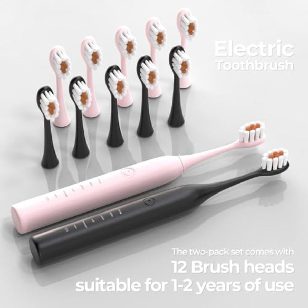 2 pack Rechargeable Sonic Electric Toothbrush