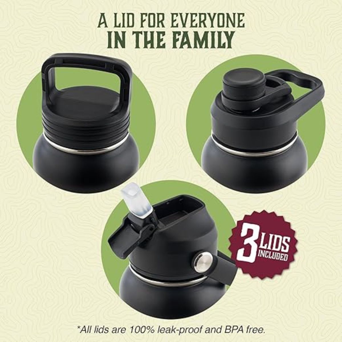 32oz Insulated Wide Mouth Stainless Steel Trekking The National Parks Water Bottle