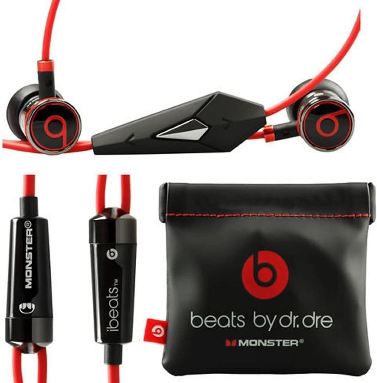 Monster Beats By Dr Dre Ibeats Earphones Black