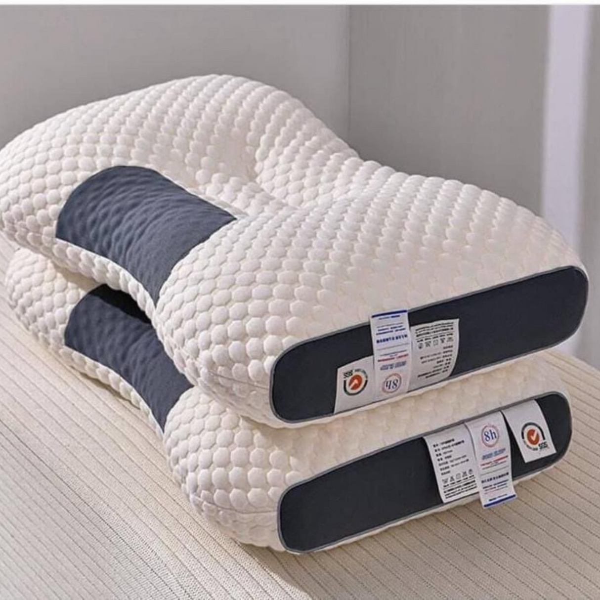 3D Knitted Cotton Neck Massage Pillow