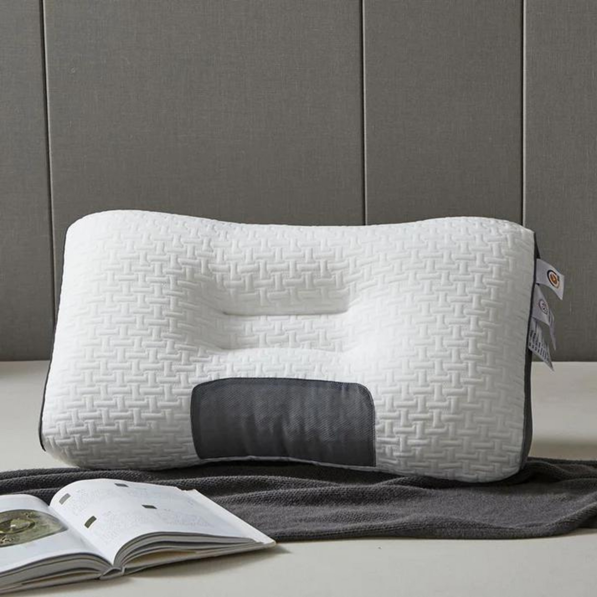 3D Knitted Cotton Neck Massage Pillow