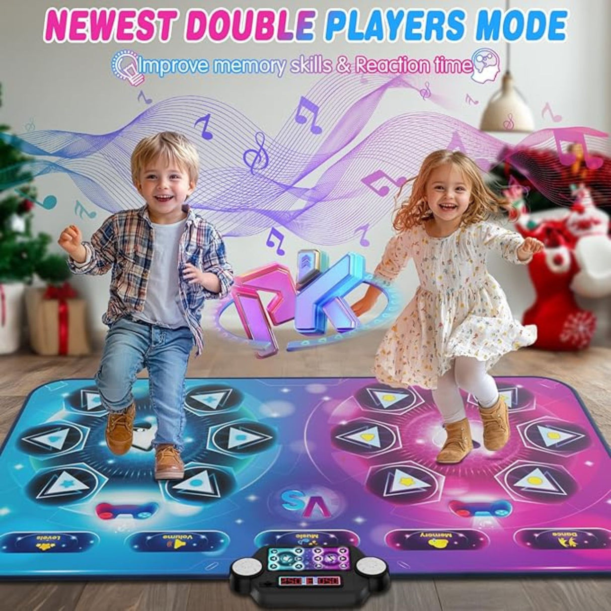 Dancing Music Playmat with 12 Key 59x38 Inches For Kids Ages 3-12