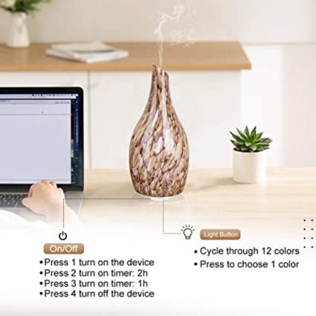 Essential Oil Diffuser Ultrasonic Cool Mist Humidifier