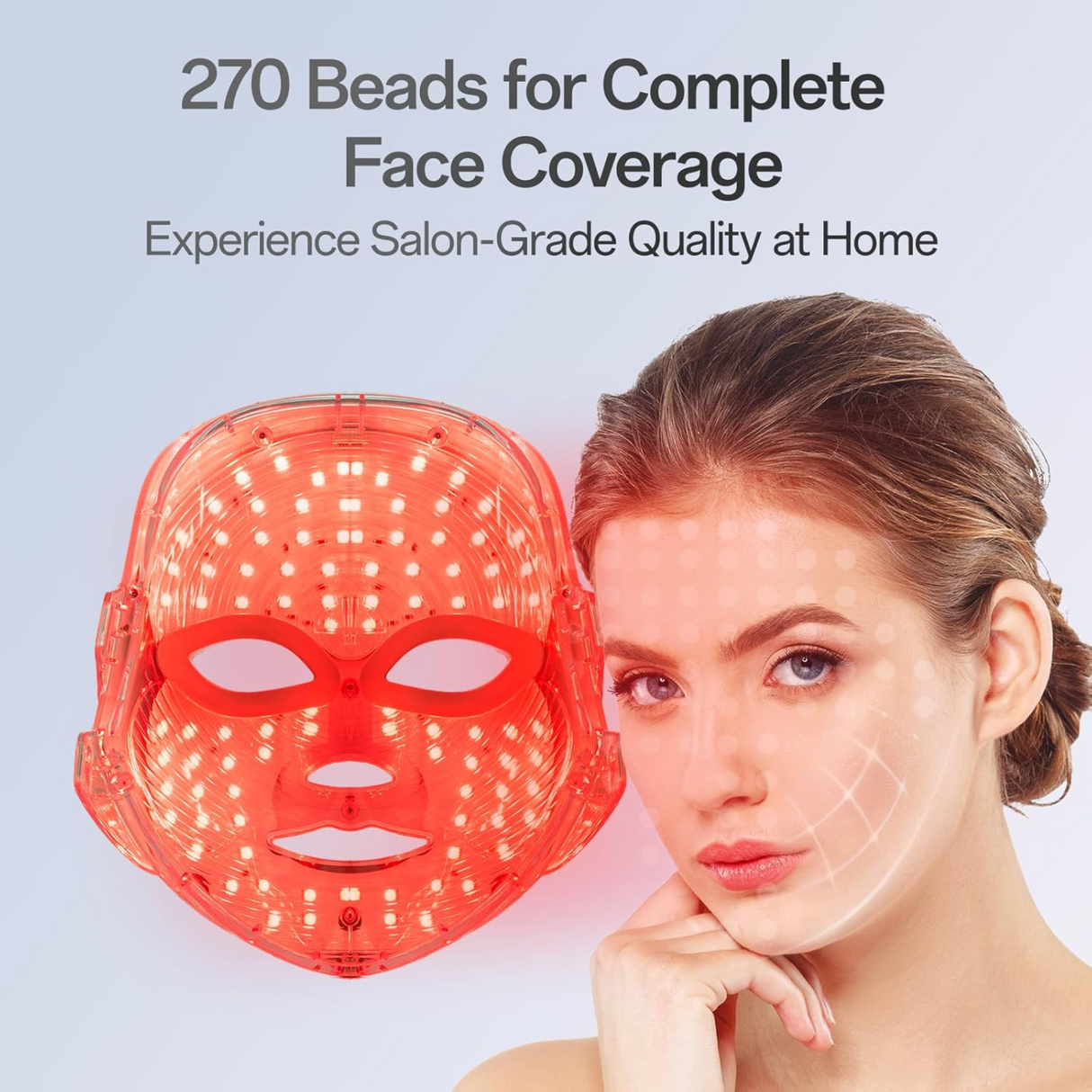 Portable 7 Color Red Light Facial Masks