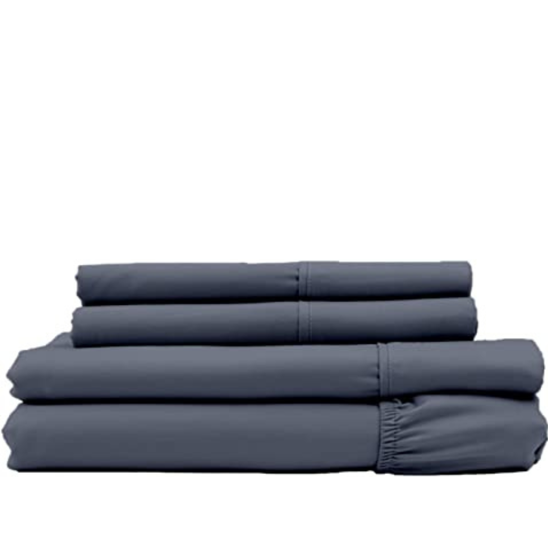 Cozcot 100% Cotton Sheet Set 3/4 Piece. Set 450 Thread Count Sateen Weave