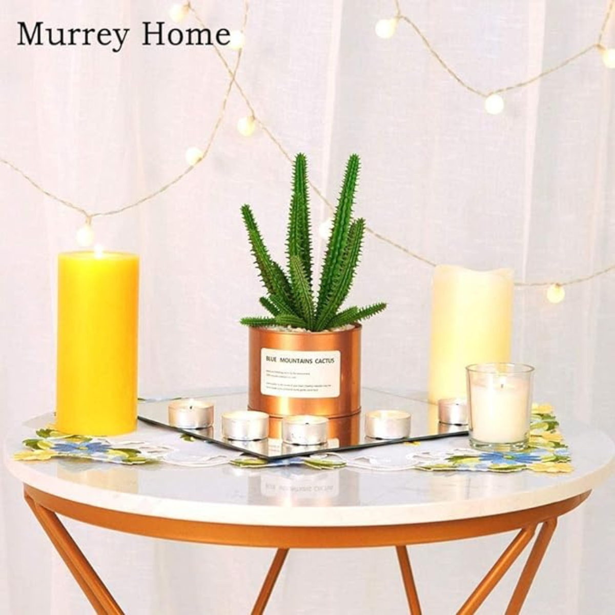 Murrey Home Gym Frameless Mirror Tiles 8" Square Wall Mounted