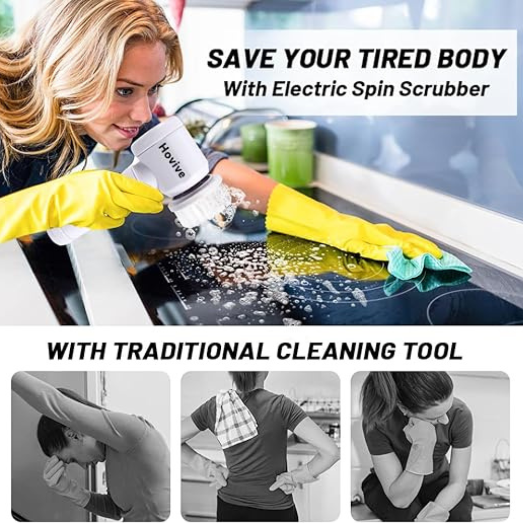 5in1 Electric Spin Scrubber for Cleaning