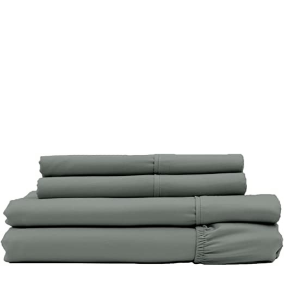 Cozcot 100% Cotton Sheet Set 3/4 Piece Set 300 Thread Count Sateen Weave