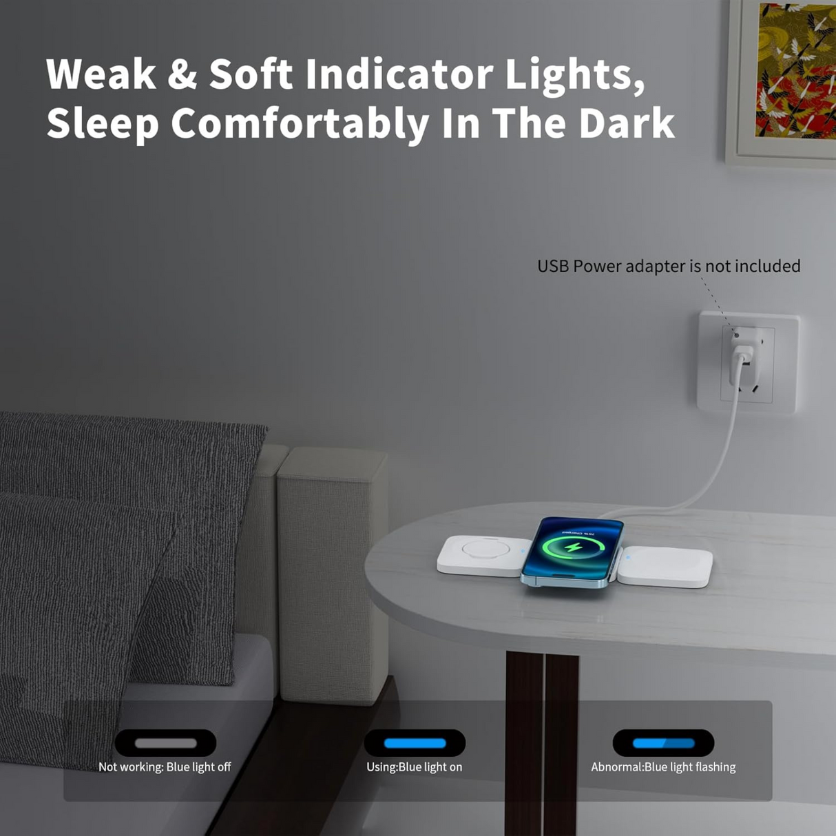 3 in 1 Portable Magnetic Wireless Charger for Apple Devices