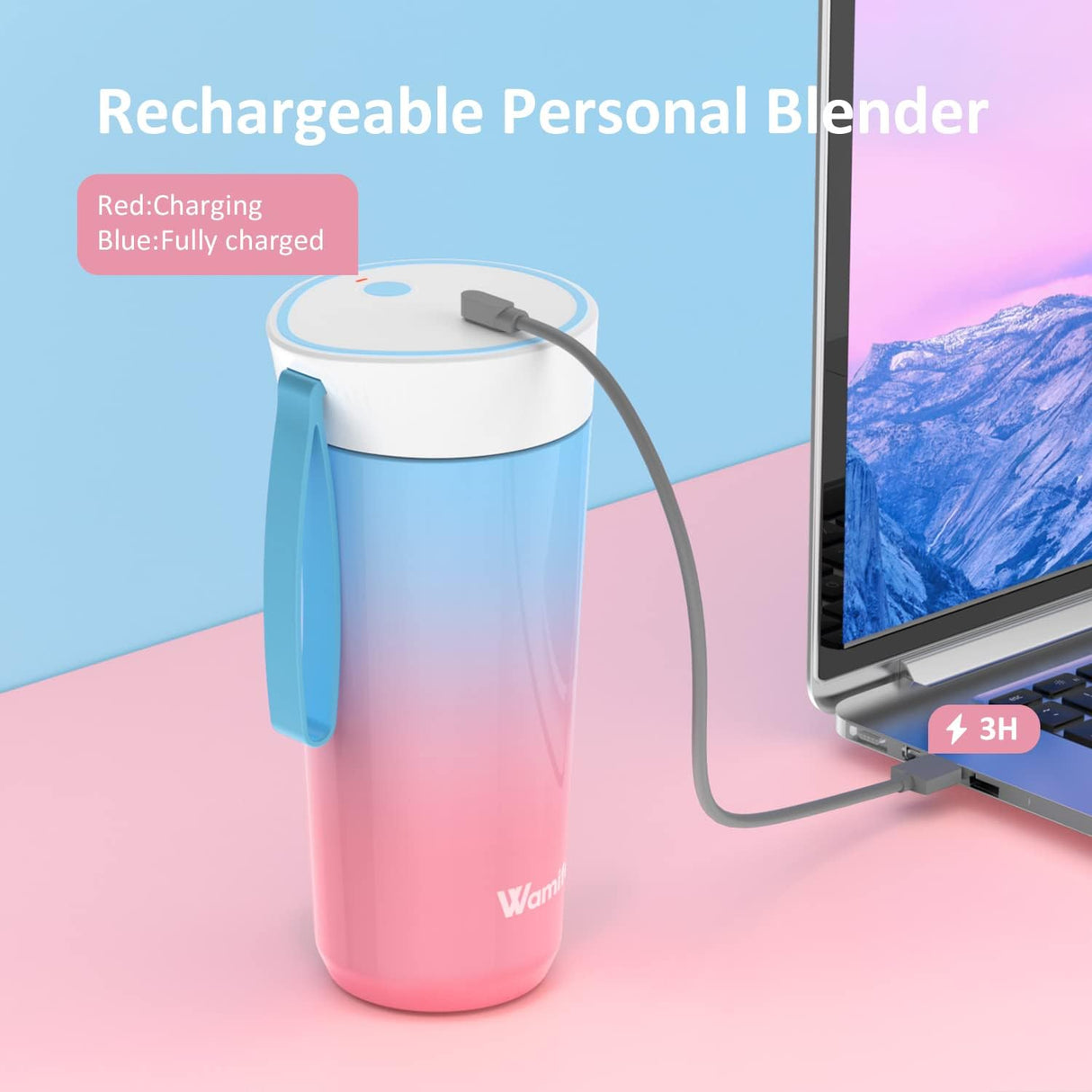 Portable Blender Stainless Steel for Shakes and Smoothies