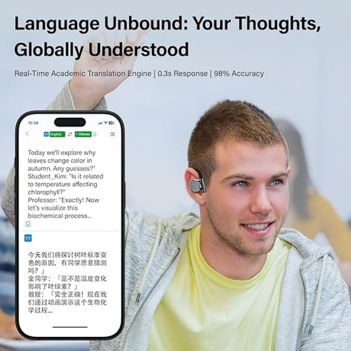 AI Translation Earbuds for iOS and Android