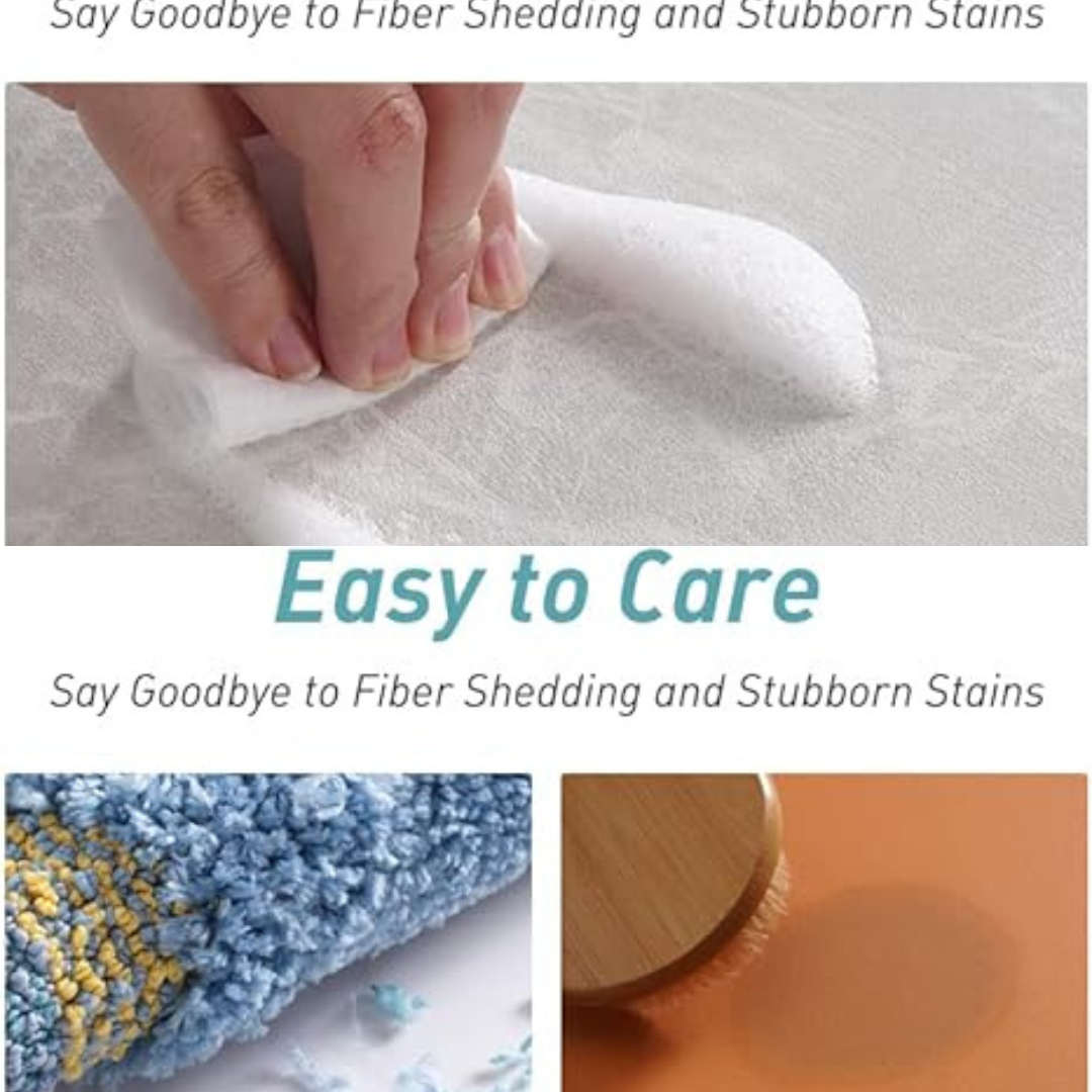 Non Slip Bathroom Mat Stain Resistant and Quick Dry, 17" x 27"Light Grey