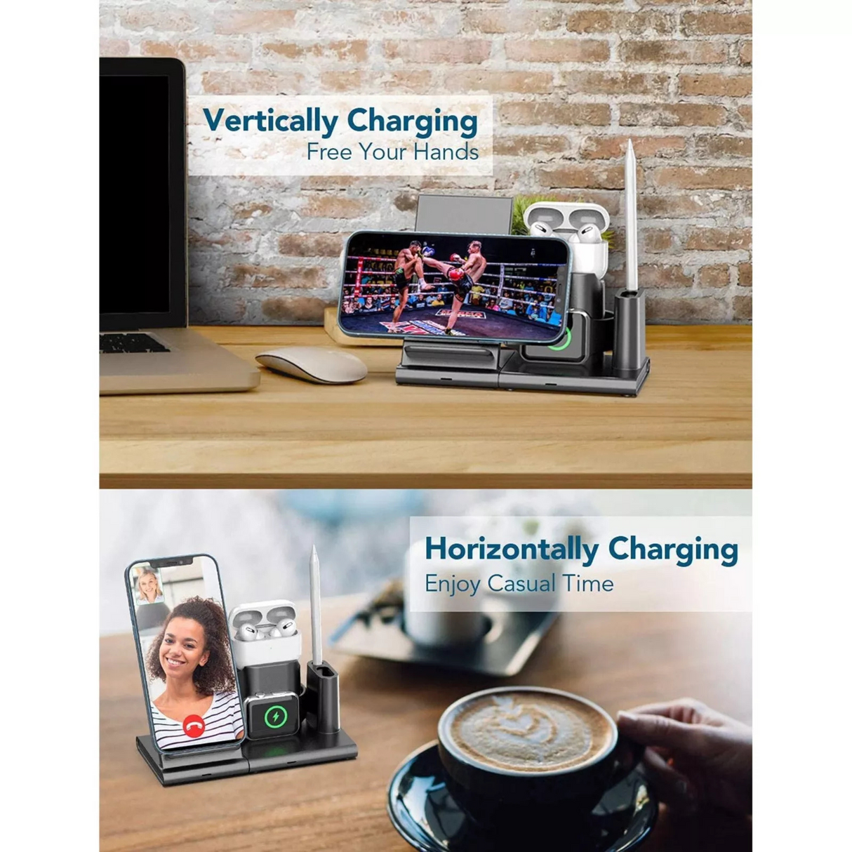 4 in 1 Wireless Charger Charging Station