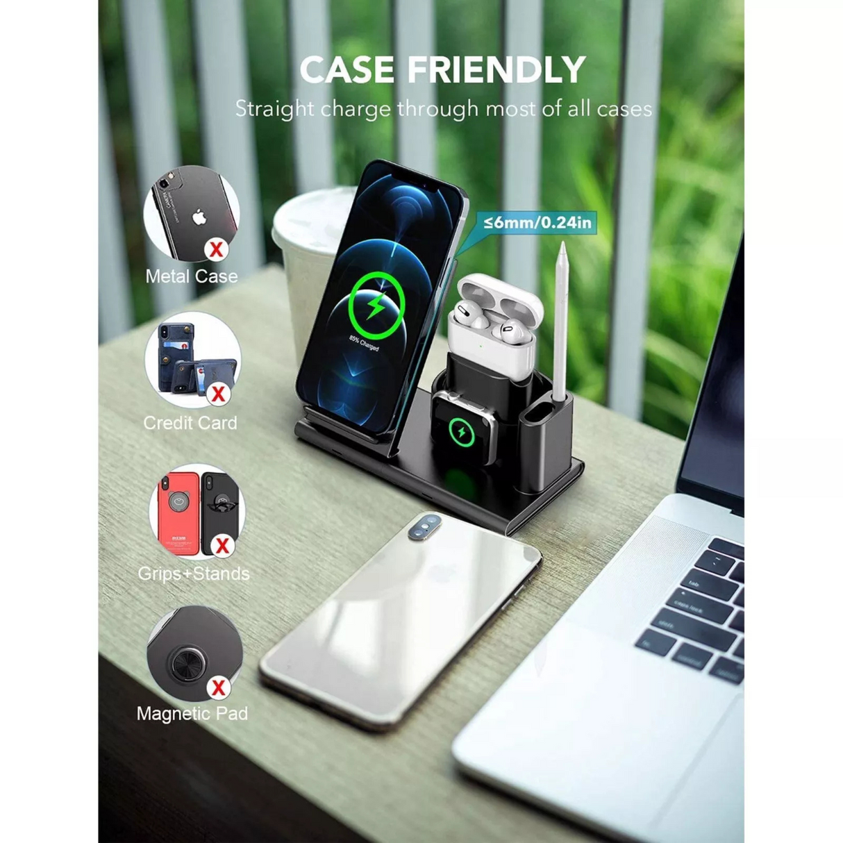 4 in 1 Wireless Charger Charging Station