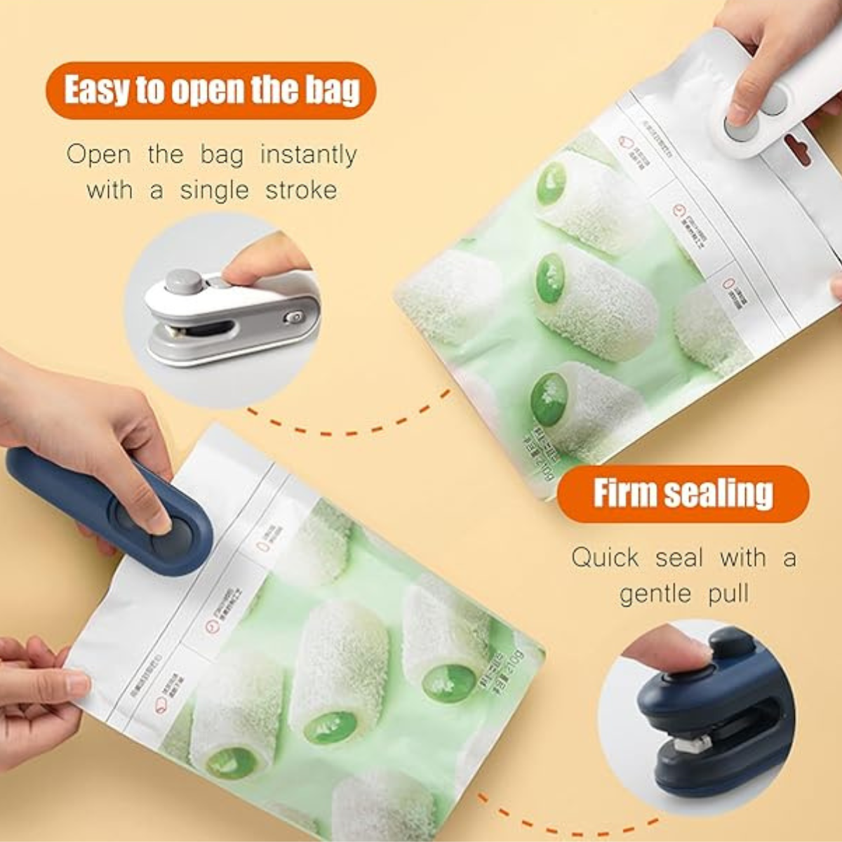 2 in 1 Portable Sealing Machine USB Rechargeable