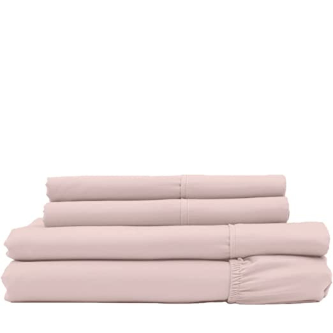 Cozcot 100% Cotton Sheet Set 3/4 Piece. Set 450 Thread Count Sateen Weave