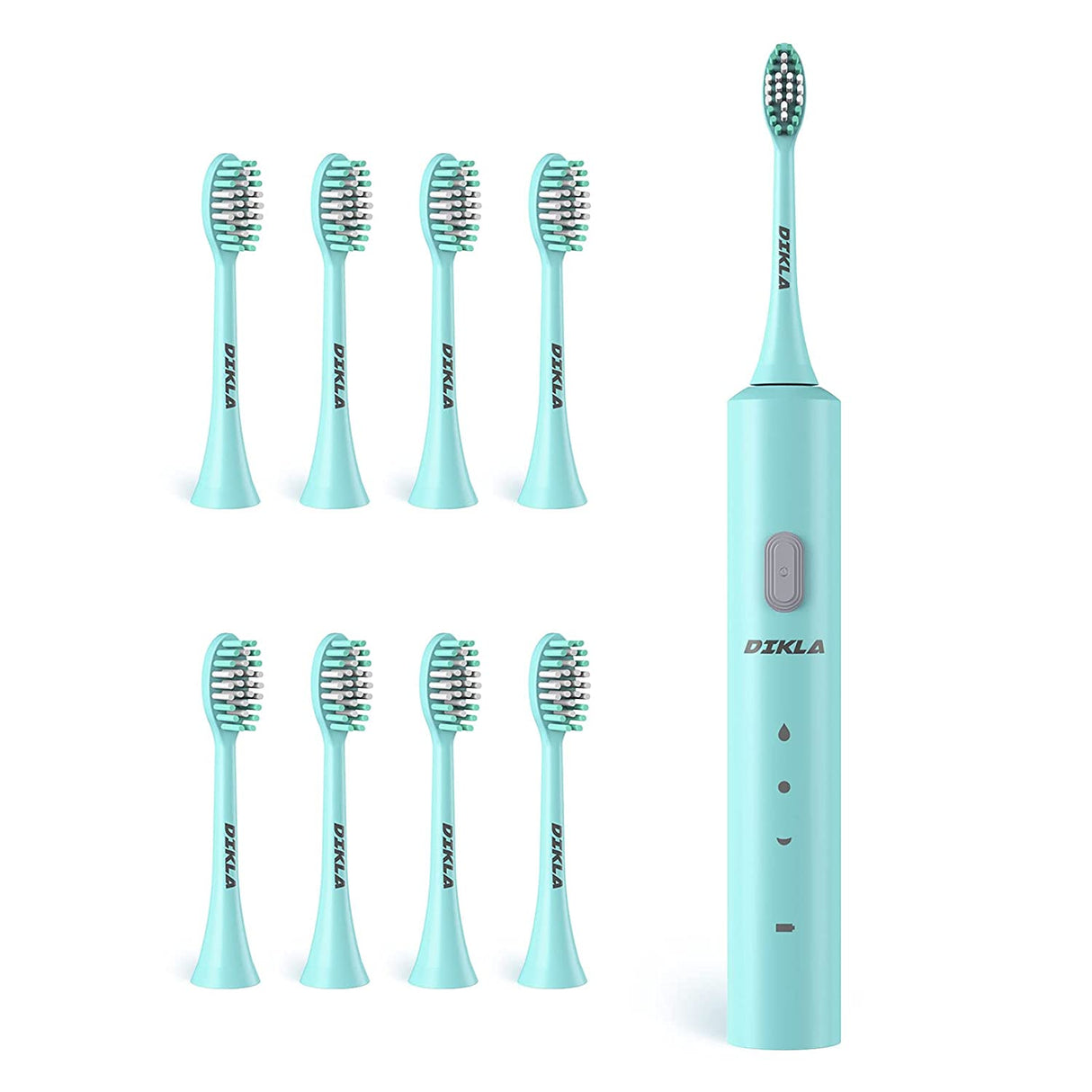 Dikla Sonic Electric Toothbrush with 8 Brush Heads, Teal