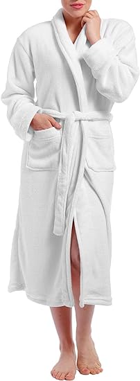 CozCot Unisex Plush Fleece Robe
