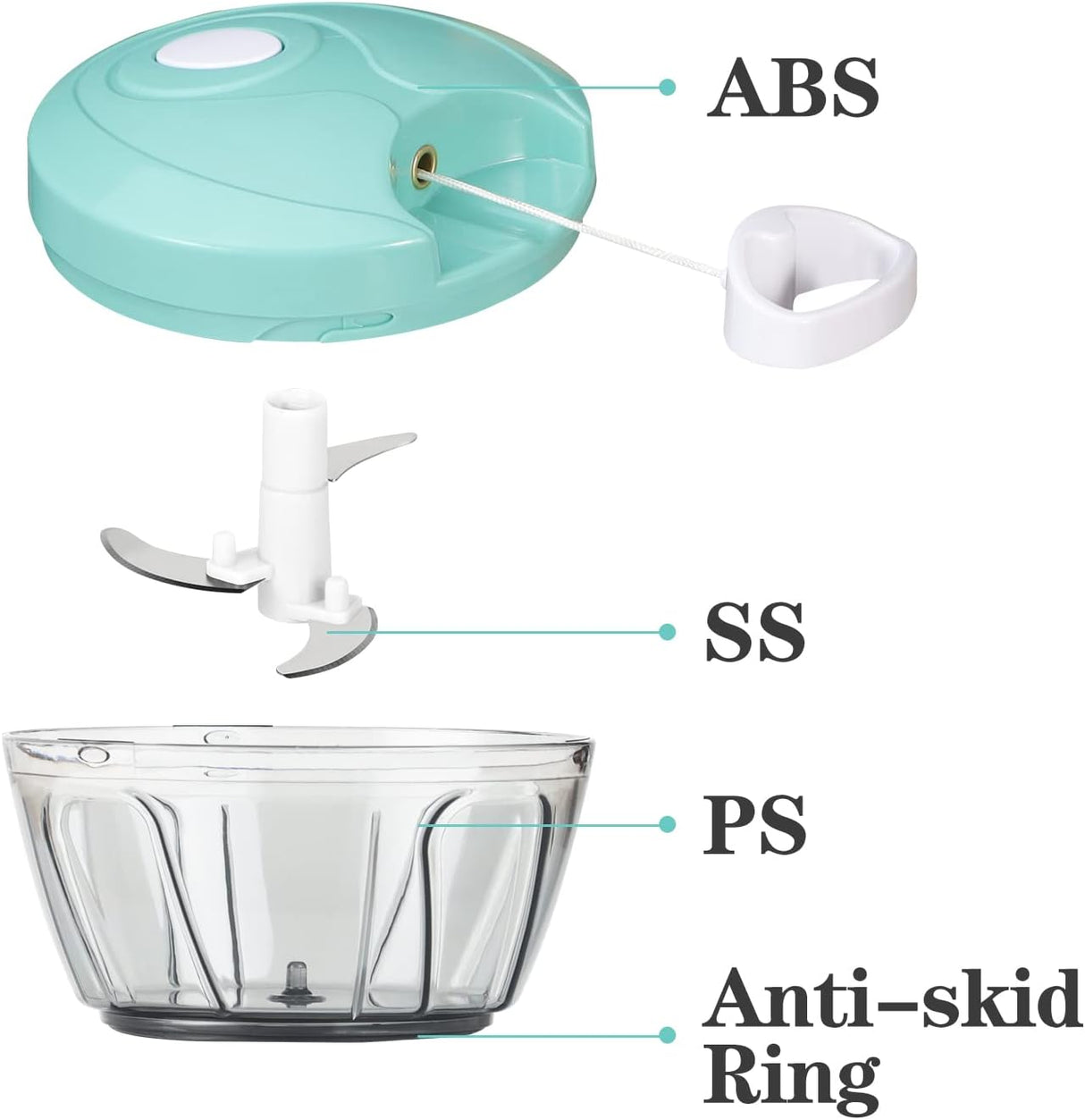 Manual Food Chopper Vegetable Cutter
