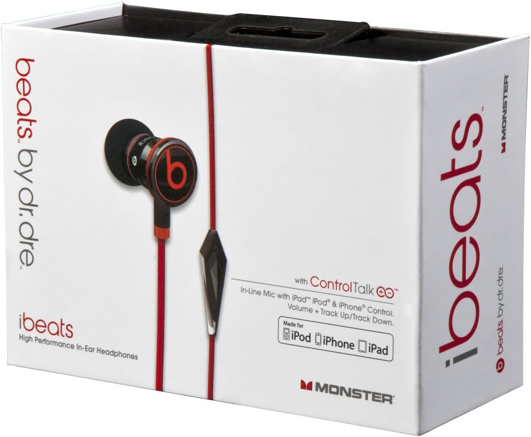 Monster Beats By Dr Dre Ibeats Earphones Black